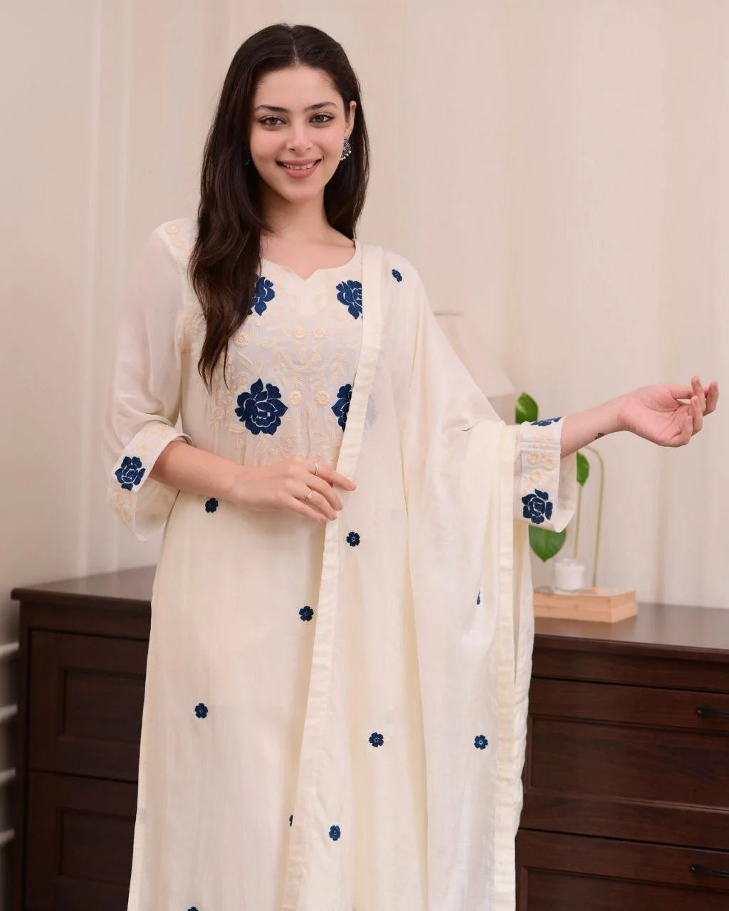 Faux Georgette Kameez Set